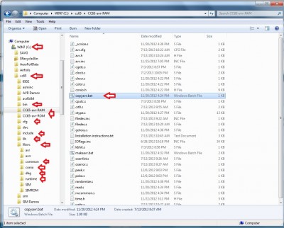 folder layout for CC65