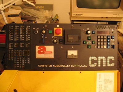 The machine as bought with the cassette deck and the broken start key on the right side.