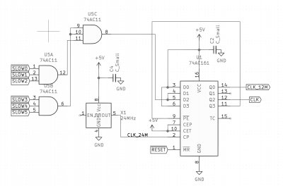 Clock circuit schematic
