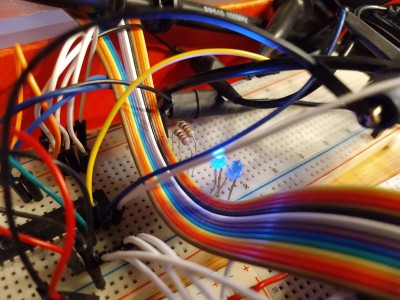 Blinky lights from the MCP23S17.