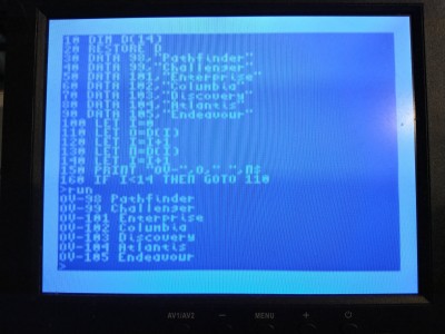 Running the program. I know that Pathfinder never flew, but Cody thought it it was the coolest thing he'd ever seen back in Huntsville.