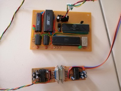 The whole thing including the two mentioned MAX232 boards.