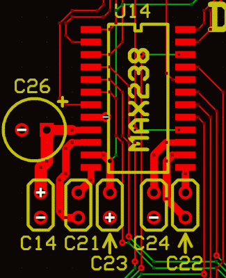 MAX238 PCB Layout (from POC V1.2)