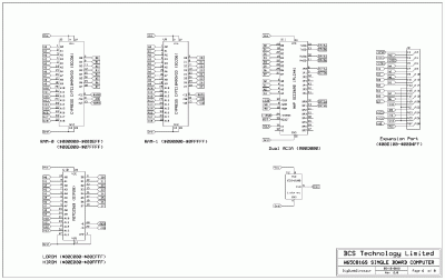 POC V2 Schematic Page 6 — RAM, ROM &amp; I/O