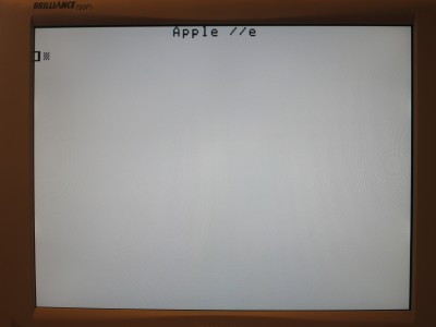 Boot Screen Apple //e Mode
