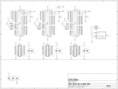 3x AY-3-8910 (Left, center, right)