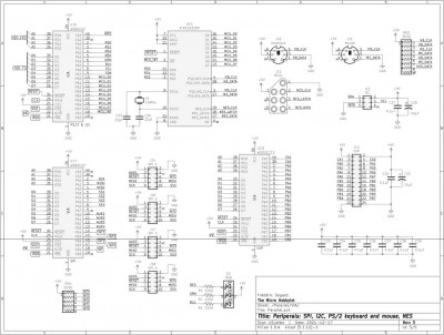 3x VIA (I2C, SPI, PS/2 keyboard, PS/s mouse, NES controller)