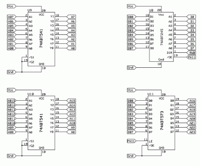 65C816 Bus Drivers &amp; Bank Latch Example