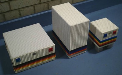 Note the consistent buttons and bezels across units. This extends to a similar range of rack mount panels. Also note that the 32*32 stud panel has a blue tint. Due to poor color consistency, cube designs are preferred.