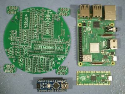 XR2601 with Raspberry Pi, Raspberry Pi Pico and Arduino Nano clone shown for scale.