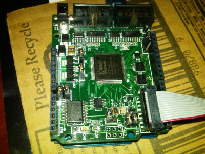 Chameleon Arduino-compatible FPGA Shield Board.