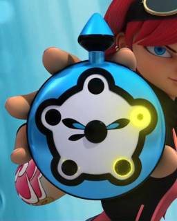 Miraculous: Tales Of Ladybug &amp; Car Noir. Bunnix's pocket watch initiating its power-up sequence.