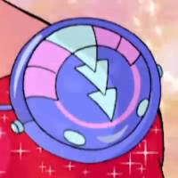 Winx Club. Musa's Charmix transformation music player which knocks monsters sideways.