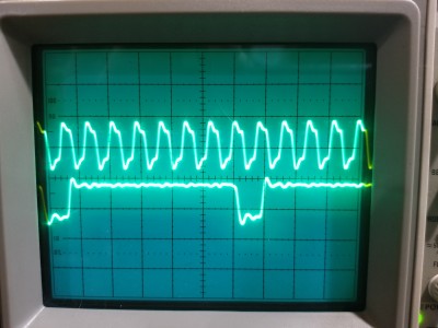 Dot clock vs. flip-flopped load pulse