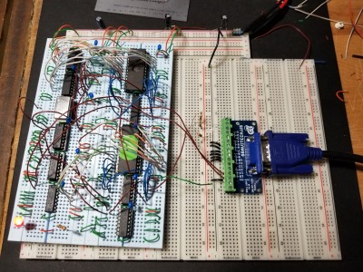 Twin Industries high temp breadboards on top, BusBoard breadboards underneath