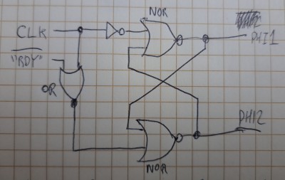 RDY via OR gate forces phase 1 immediately