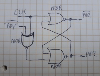 Similar effect but only using NOR gates