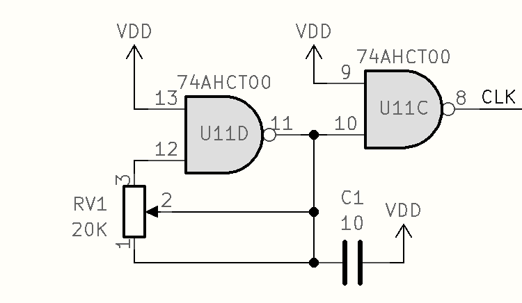 VFO based on 74AHCT00