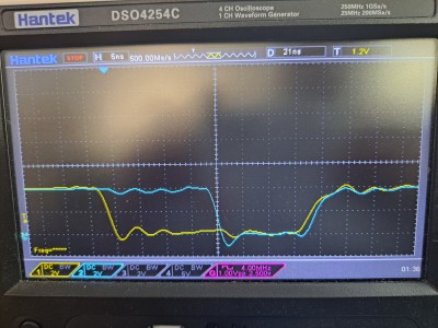 Oscilloscope - PLD test circuit