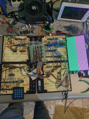 LED panel frame buffer first test