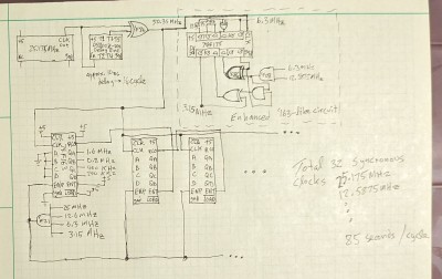 LRC improved clock module schematic