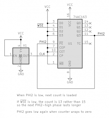 Clock stretching circuit from BDD's POC v1.4