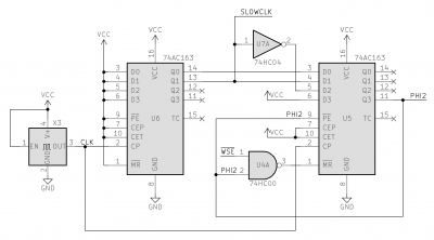 Possible way to provide a slow but synchronous I/O clock