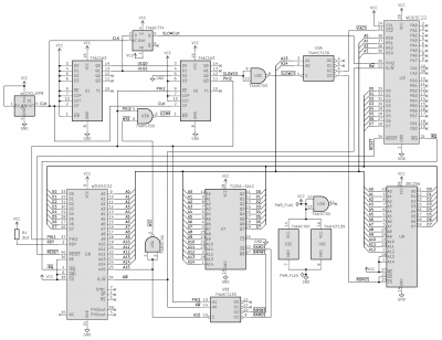 Full 6502-based computer schematic based on this clock stretching technique
