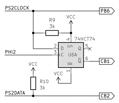VIA-based PS/2 circuit with workaround