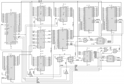 Multitasking 6502 computer schematic