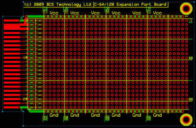 Commodore 64/128 Expansion Port Proto PCB