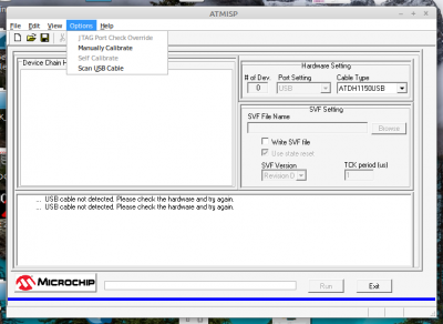 ATMISP window (port override)