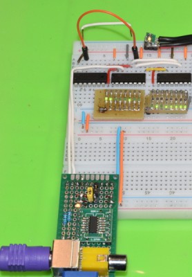 Picture in color, the culprit is on the top left - the red cable vs. the white wire