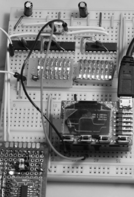 Data and Clock after one NOT gate and "problematic wire"