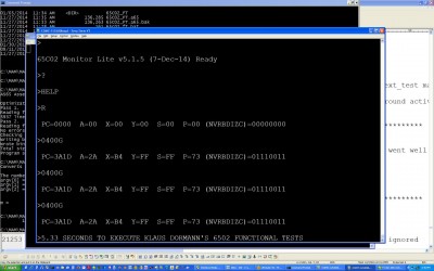 Execution of Klaus Dormann's 6502 Functional Tests using 14.7456 MHz (without DCM clock multiplier): 5.33 seconds.