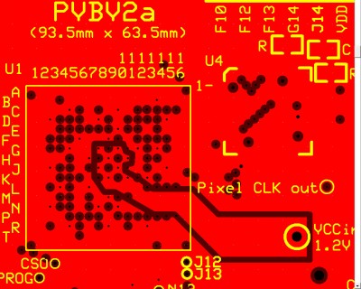 Updated 3.3v &amp; 1.2v power planes