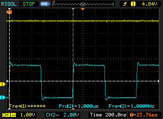 Measuring across the 1000μF capacitor