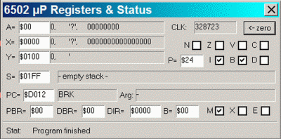 65C816 Simulation Status