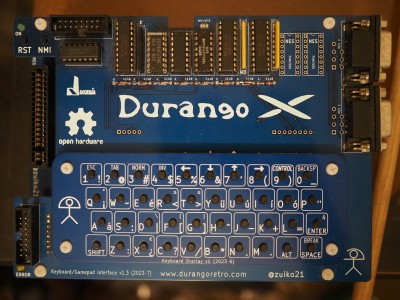 The Durango·X computer, top view