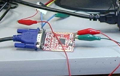 Closeup of  µVGA Module
