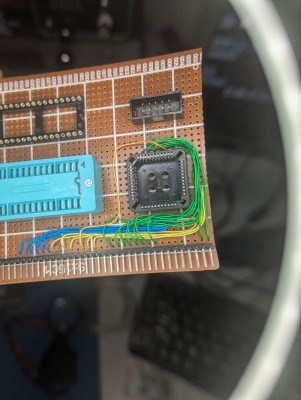 All other wires PTFE coated and routed on the top side.