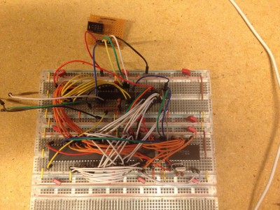 Almost finished breadboard layout