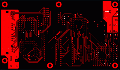 POC V2 Printed Circuit Board: Top Copper View
