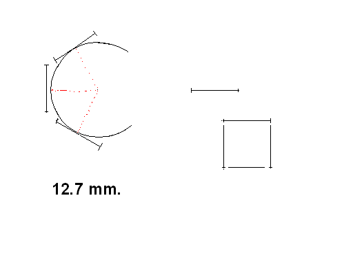Ok, again, I could have done more math here; and more exact, precise and accurate math, too! But I didn't. A bit lazy. But you get the picture, here. Sensors' active areas must have their centers lying on the focal surface. Some "dithering" might occur, with some fairly easy math; three options present themselves. (1) centers of active areas on the focal surface. (2) periphery of active areas lie on the focal surface. (3) the best method, some "averaged mid-point" lies on the focal surface, with periphery and centers of active area somewhat equal in their "unfocussed-ness". Simple math, mostly. Arcs, and chords, and angles and such!