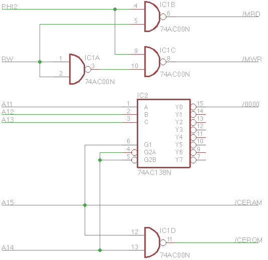 Minimalistic Decoder for a 6502 System