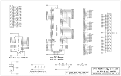 SCSI host adapter schematic