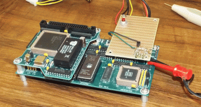 Clock Stepper Attached to POC V1.1