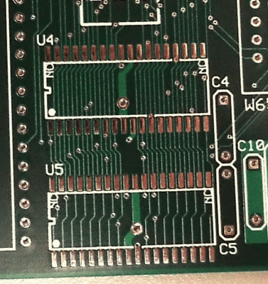 POC V2 SRAM Trace Routing on PCB