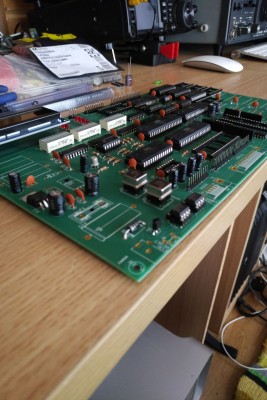 board with googlies installed