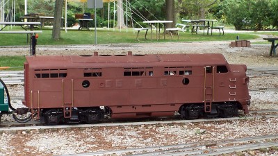 EMD F7 at Railroad